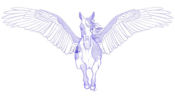 Как научиться рисовать Пегас ребенку 7 лет