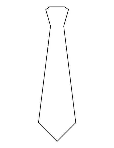 Галстук шаблон