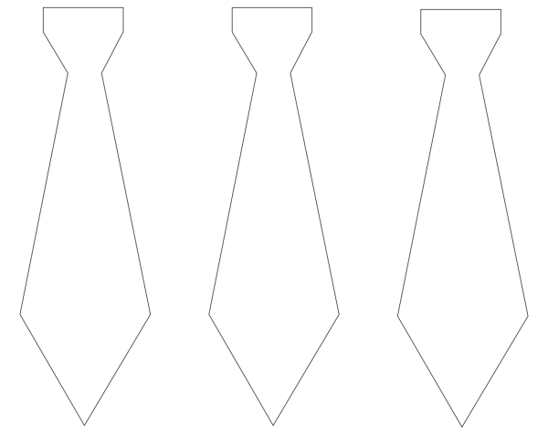 Макет галстука