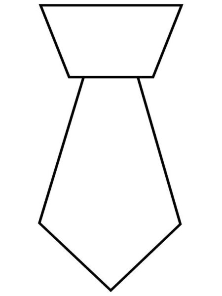 Галстук раскраска