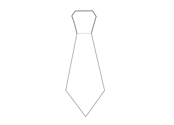 Галстук шаблон для печати