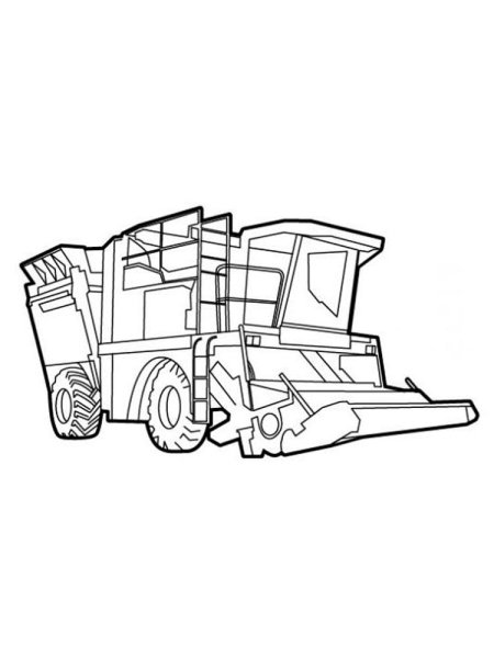 Комбайн Акрос раскраска