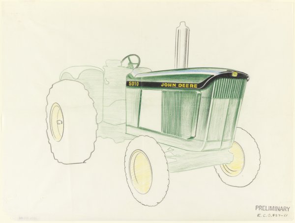 John Deere комбайн рисунок
