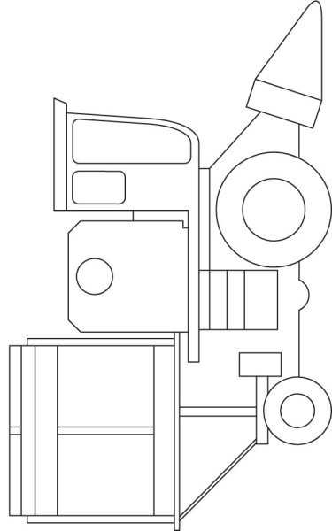 Раскраска комбайн