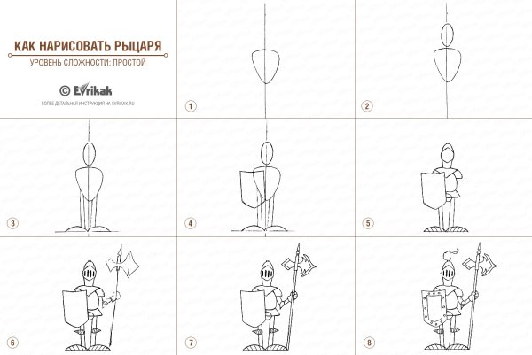Поэтапное рисование рыцаря