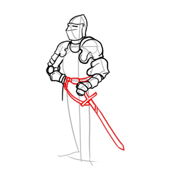 Рыцарь рисунок