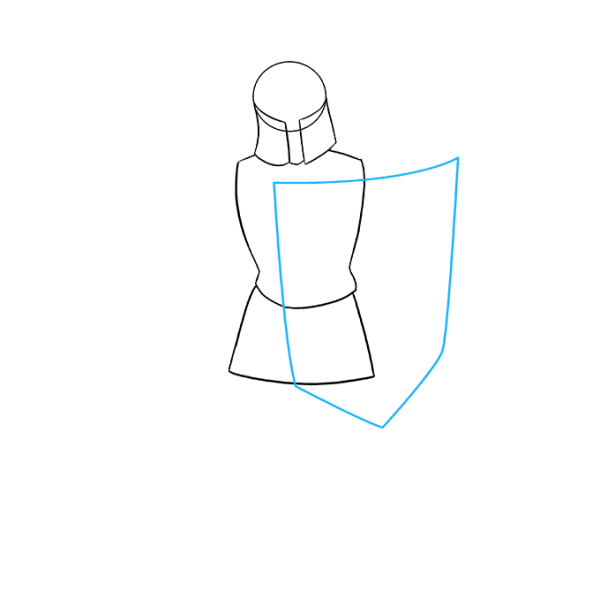 Пошаговое рисование рыцаря