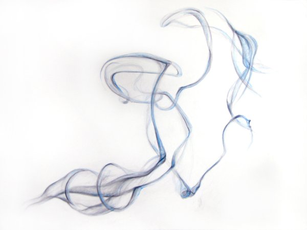 Нарисованный дым от сигарет