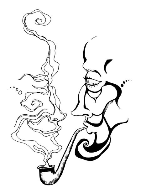 Нарисованный дым