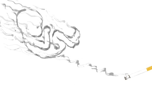 Дым рисунок аниме