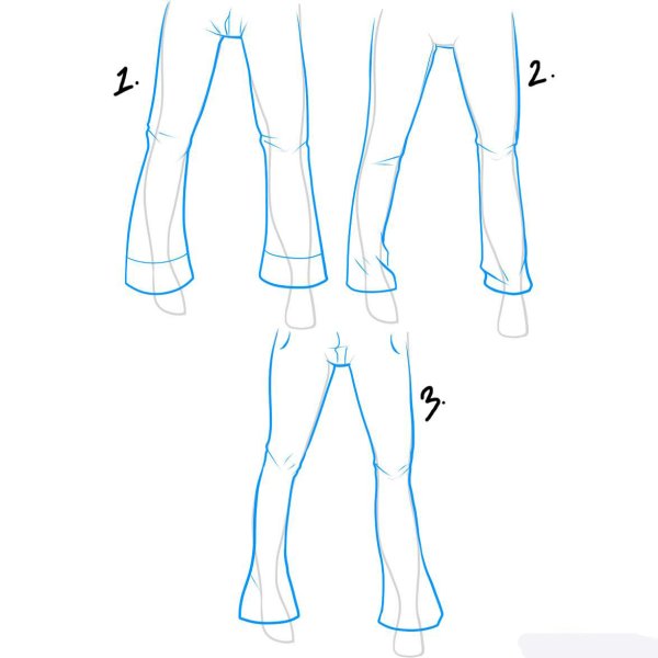 Нарисовать джинсы поэтапно