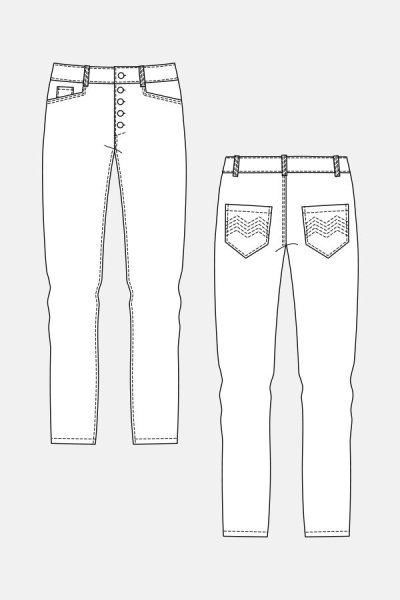Джинсы эскиз
