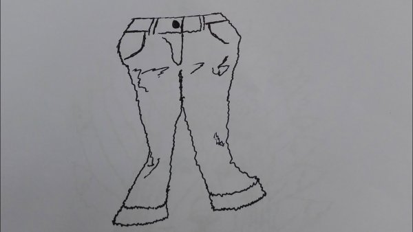 Рисунок джинсы по изо