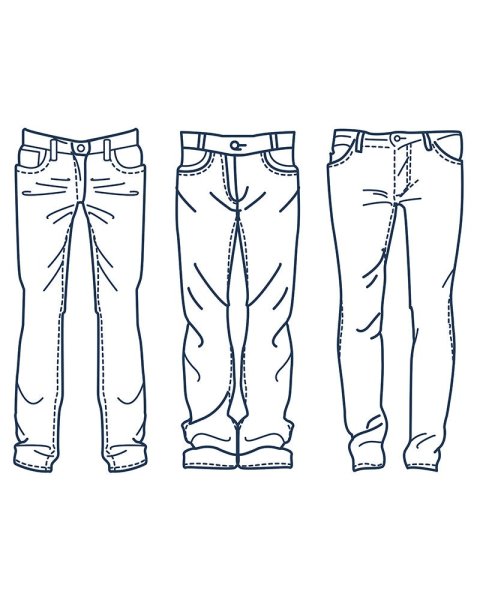 Джинсы карандашом