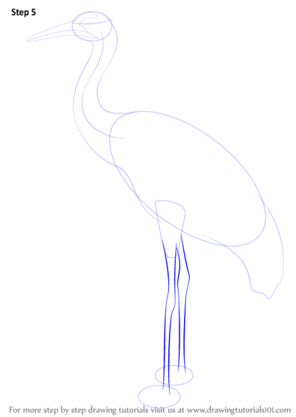 Учимся рисовать журавля