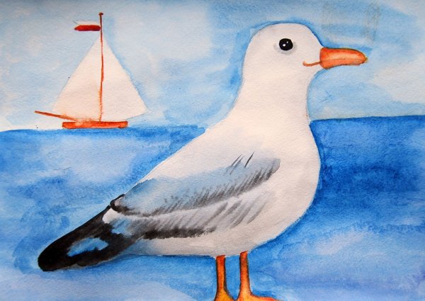 Рисование Чайки