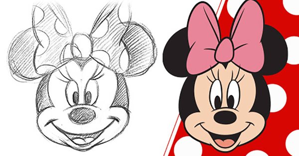 Микки Маус карандаш голова