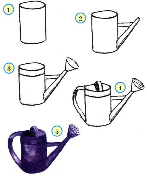 Как нарисовать лейку