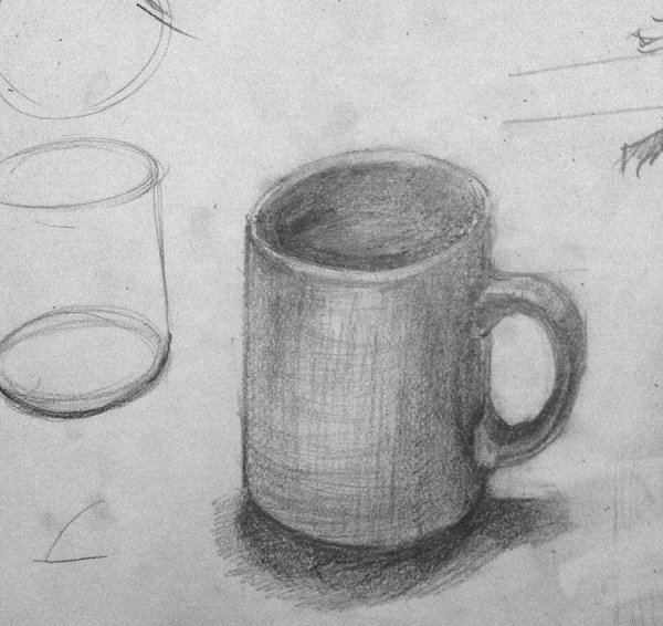 Кружка карандашом