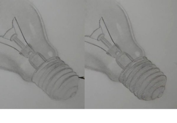 Рисуем лампочку пошагово