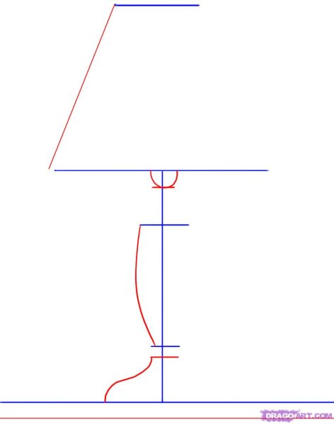 Рисование с натуры настольная лампа