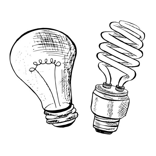 Эскиз лампы