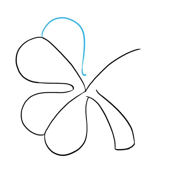 Поэтапное рисование клевера