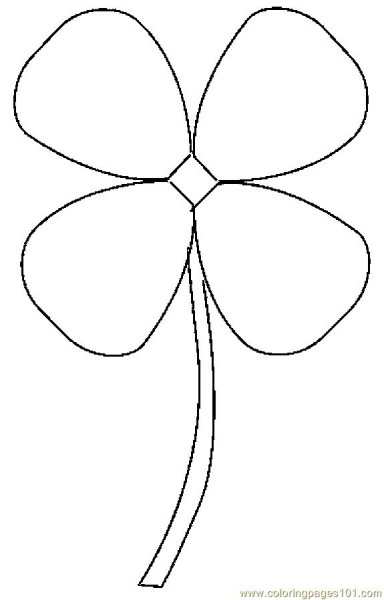 Пятилистный Клевер рисунок