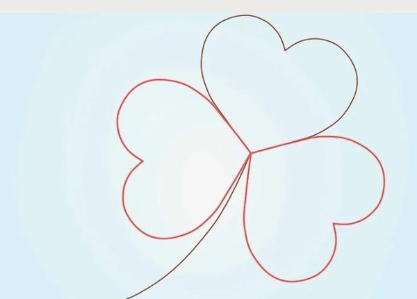 Поэтапное рисование клевера