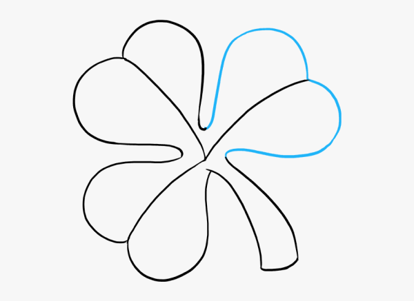 Легкий рисунок клевера