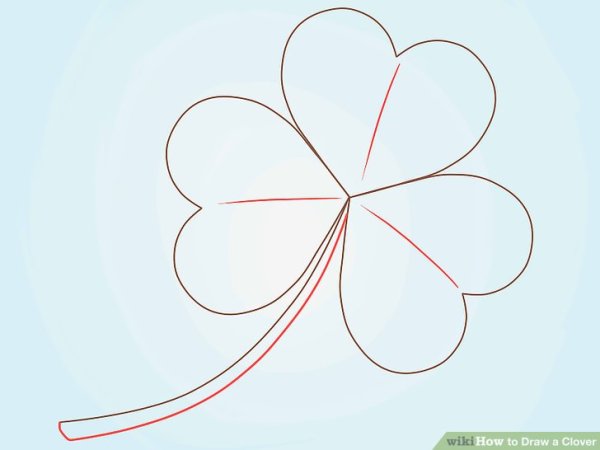 Трилистник простые рисунки