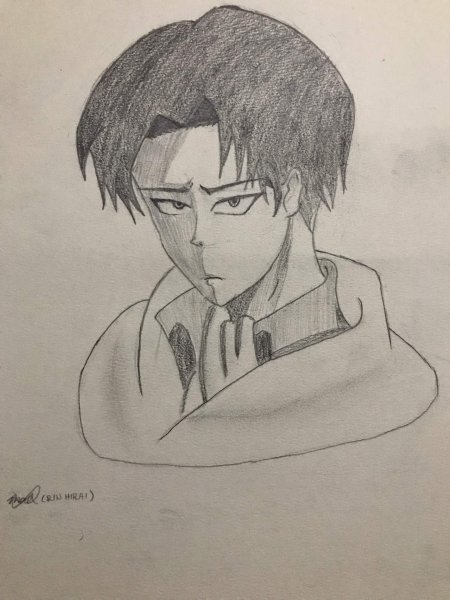 Капитан Леви легкий рисунок