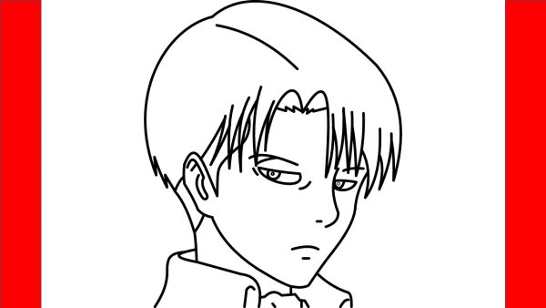 How to draw Levi Ackerman