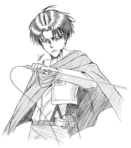 Капитан Леви атака титанов