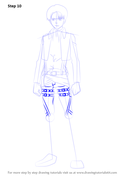 Леви Аккерман раскраска в полный рост