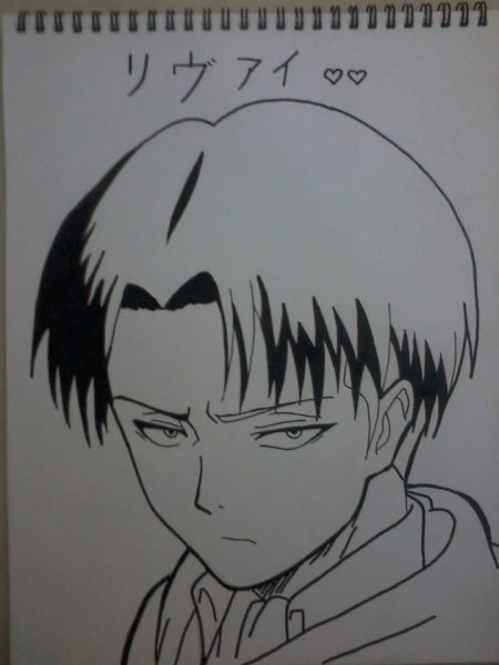 Атака титанов Леви для срисовки