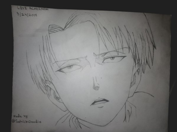 Нарисовать глаза Леви