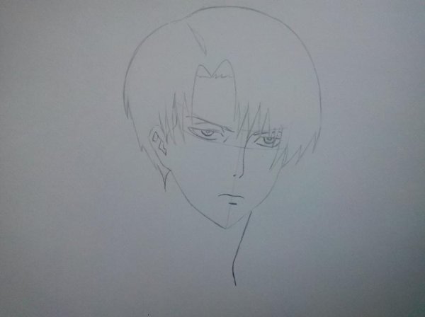 Поэтапное рисование аниме Леви