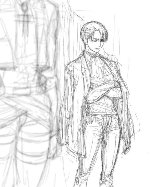 Леви Аккерман скетчи