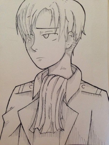 Капитан Леви рисунок