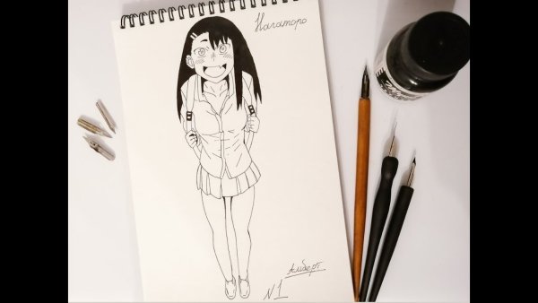 Нагаторо карандашом