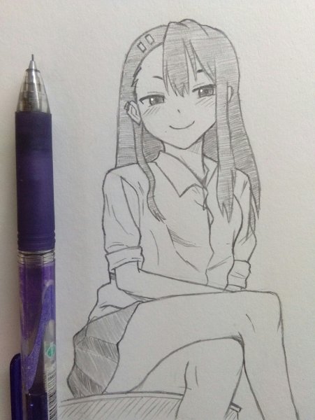 Нагаторо карандашом