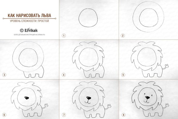 Как нарисовать Льва