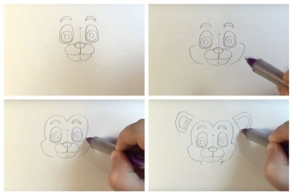 Львенок рисунок поэтапно