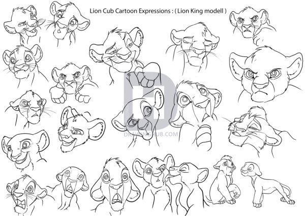 Позы Львов из короля Льва