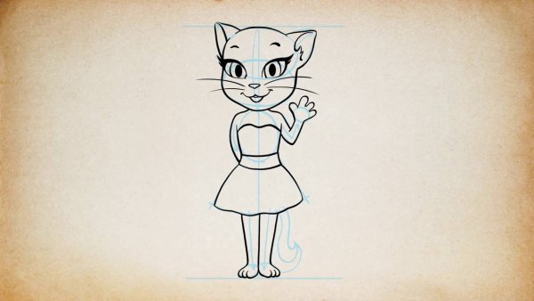 Нарисовать Анжелу кошку