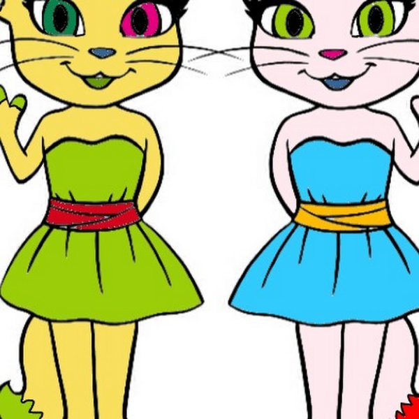 Бумажная кукла Анжела с одеждой