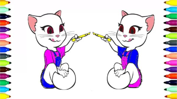 Раскраска Анджела