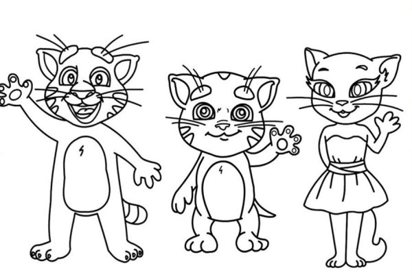 Раскраски том Анжела Джинджер Хэнк Бен