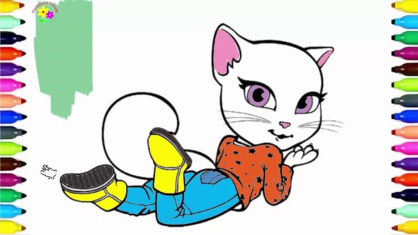 Рисовалки с кошечкой Анжелой